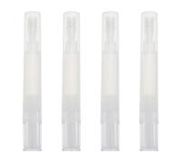 Toyvian Stylo Vide pour Huile de Cuticules 4Ml Embout en Silicone Lot de 4 Stylos à Huile Essentielle Réutilisables pour Soin des Ongles et Croissance des Sourcils Usage Personnel et