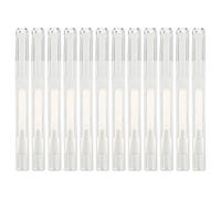 Toyvian Stylo Vide Rotatif 3Ml pour Ongles et Gloss à Lèvres 15 Pièces Tube Rechargeable Transparent Embout Pinceau pour Application Précise Flacon D’Emballage Cosmétique Portable