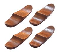 Toyvian Support à Baguettes en Bois de Style Japonerie 4 Pièces, Porte-Baguettes pour Maison, Repose-Baguettes 8,5 X 2,3 Cm, Compatible Cuillères et Fourchettes, Accessoire la Cuisine