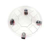 Toyvian Support à Pots de Fleurs Rond en Résine roulettes Mobiles, sans Odeur ni Bavure, pour Patio et Intérieur, Design Esthétique et Naturel