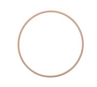 Toyvian Support Bois de Bambou pour Carillon Éolien Garçon Fille Décoration de Chambre DIY Suspendu avec Anneau Bambou Naturel