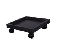 Toyvian Support Carré pour Plantes D’intérieur avec roulettes, Plateau Épais en Plastique Renforcé 290 Mm, Bac Mobile Extérieur pour Pots Carrés, Chariot Jardinière Robuste Et Pratique pour Patio