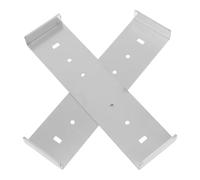 Toyvian Support de Boîte aux Lettres Montage Polyvalent 2 Pièces Base Robuste en Aluminium Argenté pour Boîte aux Lettres, Usage Résidentiel ou Commercial