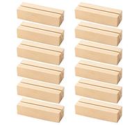 Toyvian Support De Cartes Rectangulaire En Bois 7,2 Cm Porte-cartes En Bois Polyvalent Support Pour Photo Et Mémos Bureau Et Événements Lot De 12 Pièces