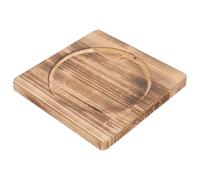 Toyvian Support de Casserole en Bois Naturel 16 CM X 13 CM Dessous de Plat Résistant à la Chaleur et Antidérapant Tapis de Cocotte Multifonction Cuisine et Restauration Manique Robuste
