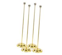 Toyvian Support de Drapeau de Bureau en 4Pcs Décoration de Table Base Résistante à l'usure pour Petit Drapeau National Pratique pour Bureau et Fête