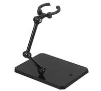 Toyvian Support de Figurine Assemblable Noir en Abs, Lot de 3 pour Modèle | Accessoires pour Figurines, Finition Soignée, Gain D’espace de Rangement, Format Bureau