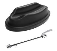 Toyvian Support de Fixation de Roue de Vélo Professionnel en Plastique et Acier Design Antidérapant et Réglage de Hauteur pour Entraînement Cycliste Intérieur