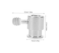 Toyvian Support De Fixation pour Broche à Rôtir Barbecue Électrique - Accessoire pour Tige De Barbecue Rotative en Fer Chromé, Butée De Broche Résistante Et Légère pour Maintien Sécurisé