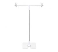 Toyvian Support de Fond Photographique Portable en Acier Inoxydable, Mini Support de Fond Léger et Multi-Usage pour Photographie de Bijoux et Flat Lay Alimentaire