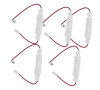 Toyvian Support de Fusible Blanc pour Four à Micro-ondes 5kv/0.85a, Alliage D'aluminium et Abs, Stable et Facile à Installer, Pack de 5 Pièces pour Réparation Électroménager la Cuisine