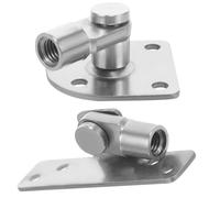 Toyvian Support de Levage à Gaz en Acier Inoxydable M8, Paire de Supports D'amortisseur pour Porte et Fenêtre, Accessoire de Jambe de Force Solide, Compatible Ferme-Porte Moustiquaire,