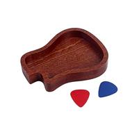 Toyvian Support De Médiator en Bois Support De Médiator De Guitare Support De Guitare Électrique Médiators en Feutre pour Ukulélé Rangement De Médiators De Guitare Plateau De Médiators De