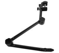 Toyvian Support de Micro de Bureau Pliable avec Bras Articulé Réglable en Hauteur Rotation 360° Fixation par Pince Robuste Compatible Micro Condensateur Streaming Podcast