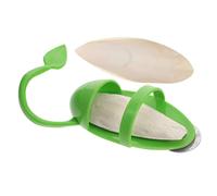 Toyvian Support de Nourriture Suspendu pour Oiseaux avec Étagère Os de Seiche pour Perroquets et Autres Oiseaux