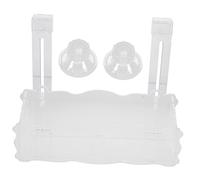 Toyvian Support de Plantes pour Aquarium Transparent Pot de Culture Aquatique avec Crochet et Ventouse pour Décoration de Réservoirs et de Plantes Aquatiques