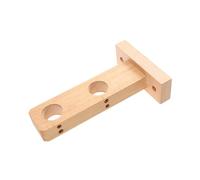Toyvian Support De Tringle à Rideau en Bois Hêtre 3 Cm Fixation Carrée pour Rideau De Bain Salle De Bain Usage Domestique Accessoire Solide Et Décoratif