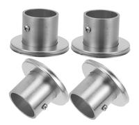 Toyvian Support De Tringle à Rideau Robuste Acier Inoxydable 33 Mm Épais Lot De 4 Supports D'embout pour Tringles De Bain Et Penderie Installation Facile Usage Salle De Bain Et Placard