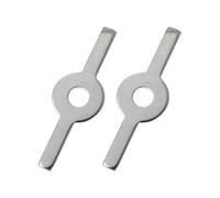 Toyvian Support de Viande en Acier Inoxydable 55 MM Lot de 2 set de Pièces Accessoires Cuisine pour Hachoir à Viande Fournitures pour Remplissage de Saucisses Adapté Usage Domestique