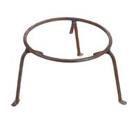 Toyvian Support de Wok Multifonction en Acier D’Armature, Petit Support pour Pot de Camping, Anneau de Poêle Réutilisable, Accessoire Cuisine en Plein Air et Barbecue, Stable et Portable,