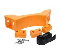 Toyvian Support Mural Bouteille Gaz avec Fixation Solide et Sangle de Sécurité Porte Bouteille Gaz pour Bonbonne Montage Mural Stable pour Laboratoire et Usage Industriel