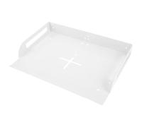 Toyvian Support Mural en Métal Blanc pour Projecteur et Équipement Caméra Grosse Capacité de Charge, Optimisant l'espace pour Home Cinéma et Usage Domestique