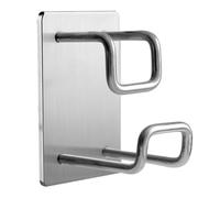 Toyvian Support Mural pour Lavabo en Acier Inoxydable Antirouille Crochet Autocollant sans Trace Capacité Forte Rangement Pratique pour Salle de Bain Cuisine Installation sans