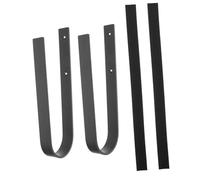 Toyvian Support Mural Robuste pour Planche de Surf et Skate Crochet Métallique pour Rangement Sportif Pratique pour Longues Snowboard et Luge Installation Facile avec Outils Gris Foncé