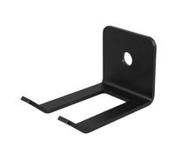 Toyvian Support Mural Vertical en Acier Noir pour Barre D'haltères, Rack Multifonctionnel Installation Rapide, pour Garage Gym ou Home Gym
