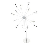 Toyvian Support Photo de Bureau avec Clips Arbre Généalogique 6 Pièces, Décoration de Table en Fer Argenté à 14 Clips, pour Mariage et Fête d'anniversaire