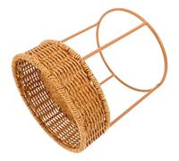 Toyvian Support Plantes Rotin Mini pour Bureau Étagère Ronde Stable et Polyvalente pour Plantes Intérieur Fleurs et Rangement Décoratif pour Salon et Bureau