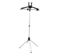 Toyvian Support Pliable Noir pour Défroisseur Vapeur Structure Télescopique en Alliage D'aluminium, Porte-vêtements Portable pour Hôtels et Chambres