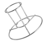 Toyvian Support Rôtissoire Vertical Acier Inoxydable pour Poulet et Dinde et Multifonction Barbecue et Four Cadeau Fête des Pères