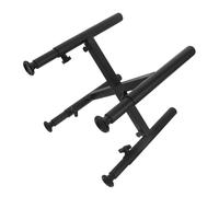 Toyvian Support Surélevé Réglable en Acier Inoxydable Noir pour Gamelle de Chien 16-26 Cm, Station Alimentaire Antidérapante Seul Animal, Bol Surélevé Ergonomique pour Soulager