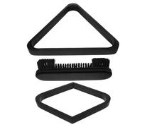 Toyvian Support Triangulaire en Bois Massif 3 Pièces pour Billard Râtelier à Boules de Billard Brosse en CRIN de Cheval 9 Pouces Accessoire pour Salle de Jeux Famille et Loisirs