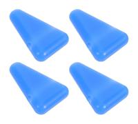 Toyvian Support Triangulaire en Silicone Antidérapant Portable et Facile à Nettoyer 4 Pièces Base Bleue Accessoire pour Contemplation et Sonothérapie pour Diapason pour Contemplation et
