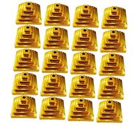 Toyvian Supports de Drapeaux de Bureau 20Pcs Décoration de Bureau Bases de Mâts Universelles Supports Fixes Pratiques pour Réunions et Négociations