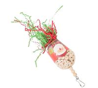 Toyvian Suspendu pour Perroquet à Mâcher Décor de Noël Naturel Antistress pour Cage Doiseau Suspendu Sûr et Adapté à Tous Perroquets