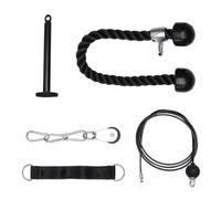 Toyvian Système de Poulie de Bras Portable pour Entraînement, Métal | Kit de Musculation Triceps, Installation Facile, Rangement Compact, Usage Maison et Salle, Accessoire Léger