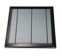 Toyvian Table de Travail Alvéolée 30X30 CM en Fer Plateau de Gravure pour Machine à Graver Surface de Travail Compatible Bois Métal Papier Gestion Thermique Accessoires Précis pour