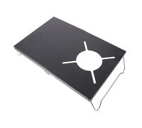 Toyvian Table Pliable Table De Pique- Pliant Camp Léger Pli Dehors De Plein Air Petit Gril Accessoires De Camping Compact en Plein Air Mobilier D'extérieur Acier Inoxydable Noir