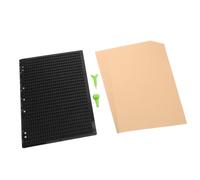 Toyvian Tableau D’écriture Braille 27 Lignes 30 Cellules, Noire | Débutants et Élèves, Stylet Inclus, 10 Feuilles de Papier Braille, Usage Maison ou Classe