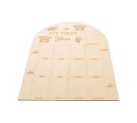 Toyvian Tableau D'annonce de Naissance en Bois pour Bébé, Cartes Mensuelles pour Photo, Accessoires pour Séance Photo -né Fille et Garçon, Panneau de Jalons de Croissance pour Première