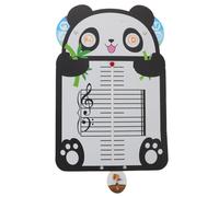 Toyvian Tableau de Musique à Cinq Lignes avec Design Panda Outil Apprentissage Musical Portable pour Débutants Cartes Éducation Musicale et Pratique Lecture des Notes pour Garçon Fille et