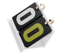 Toyvian Tableau de Score Portable Mini 2 Chiffres en Acrylique Blanc, Marqueur Polyvalent pour Football, Volley-Ball, Tennis de Table et Jeux de Cartes, Compact et Léger pour Usage