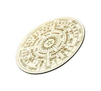 Toyvian Tableau de Symboles Universel Planche de Divination à Motif sculpté Planche de Pendule Jeu Planche radiesthésie Planches radiesthésie Plaque d'astrologie en Bois Wiccan Buis