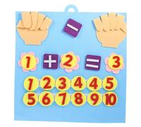 Toyvian Tableau Mathématique Éducatif Feutre Non Tissé pour Garçon Fille Jeu Addition et Soustraction Précoce Pédagogique Doux pour Apprentissage Préscolaire pour Garçons et Filles