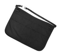 Toyvian Tablier de Coiffure Noir Ceinture de Taille Réglable en Polyester et Nylon avec Plusieurs Compartiments Organisation Optimale des Outils pour Salon de Coiffure et Barber Shops