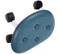 Toyvian Tabouret à Chaussures Multifonctionnel Portable Petit Tabouret en PP et Alliage D'aluminium Rotation 360 Degrés et Capacité de Charge pour Usage Domestique