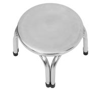 Toyvian Tabouret Cuisine Acier Inoxydable Rond Marchepied pour Seniors et Personnes Âgées Portable et Antidérapant